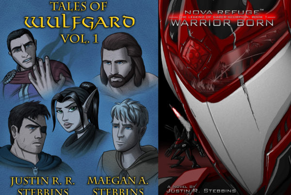 Book Cover Designs: Tales of Wulfgard and Warrior Born (Photoshop)